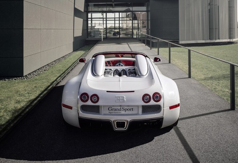 White Bugatti Grand Sport