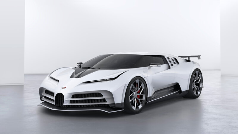White Bugatti Hypercar — Neutral