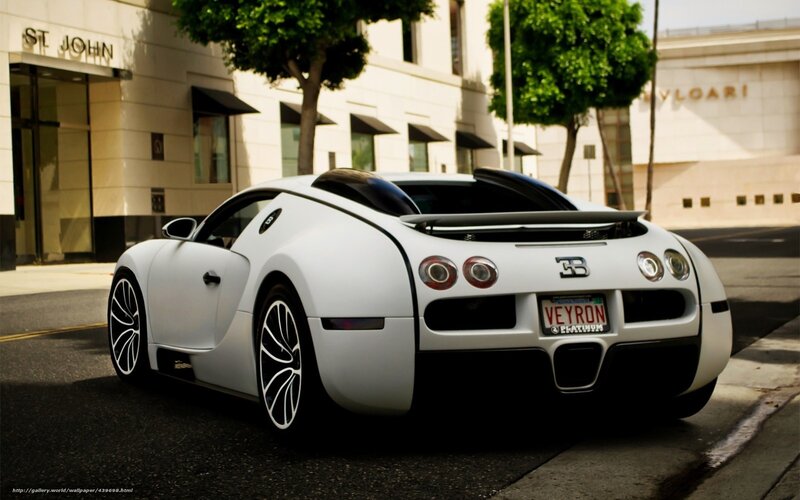 White Bugatti Veyron — Calm, Afternoon