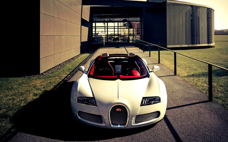 White Bugatti Veyron — Dramatic, Afternoon