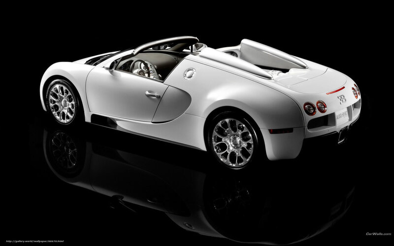 White Bugatti Veyron Grand Sport