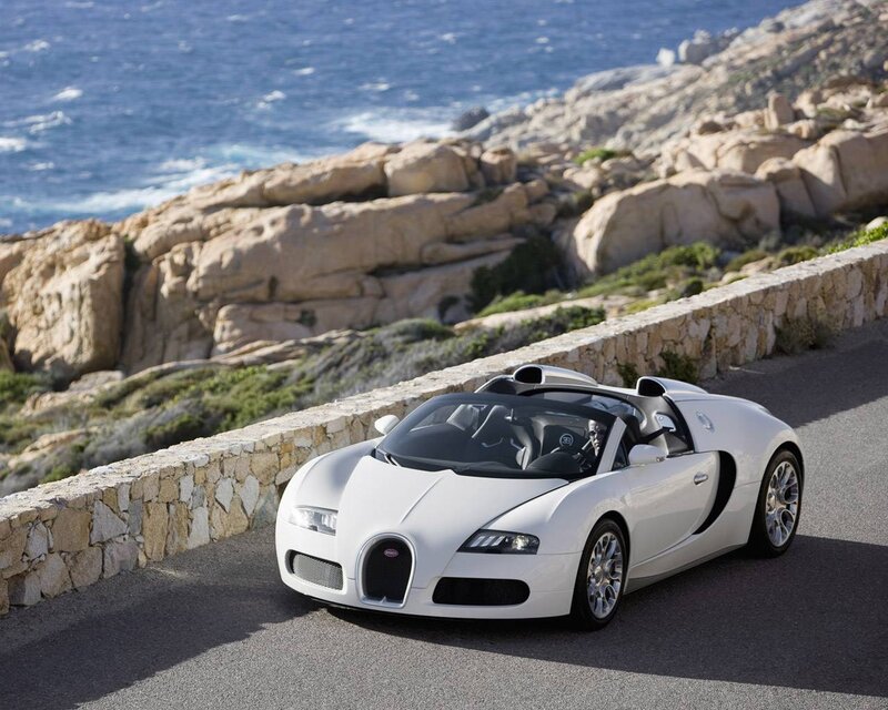 White Bugatti Veyron — Serene