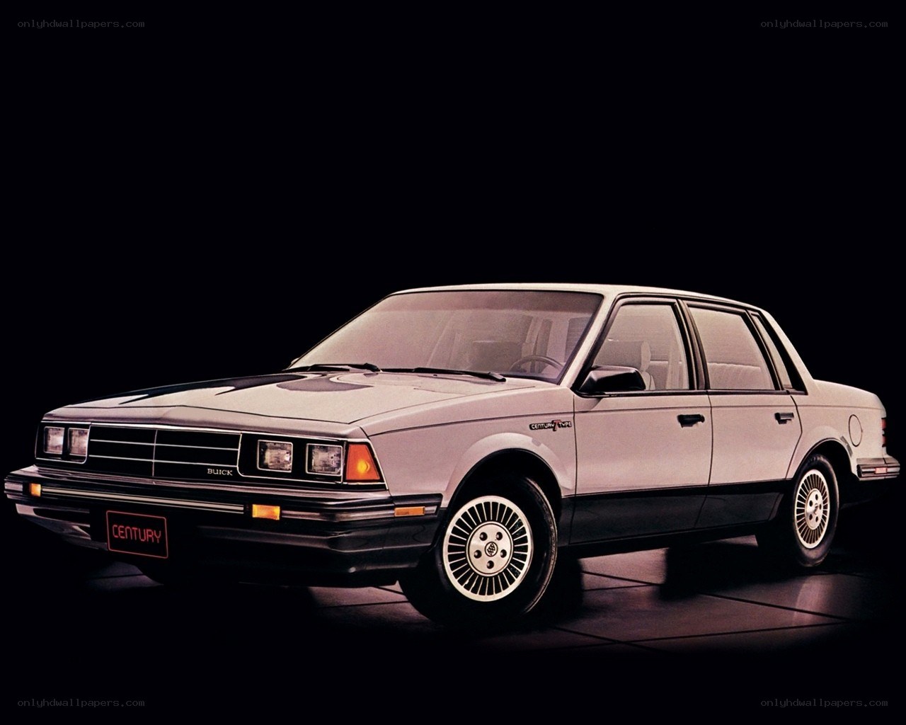 White Buick Century sedan