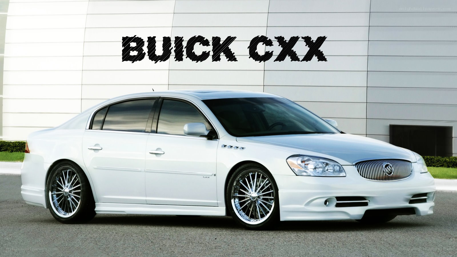 White Buick CXX sedan