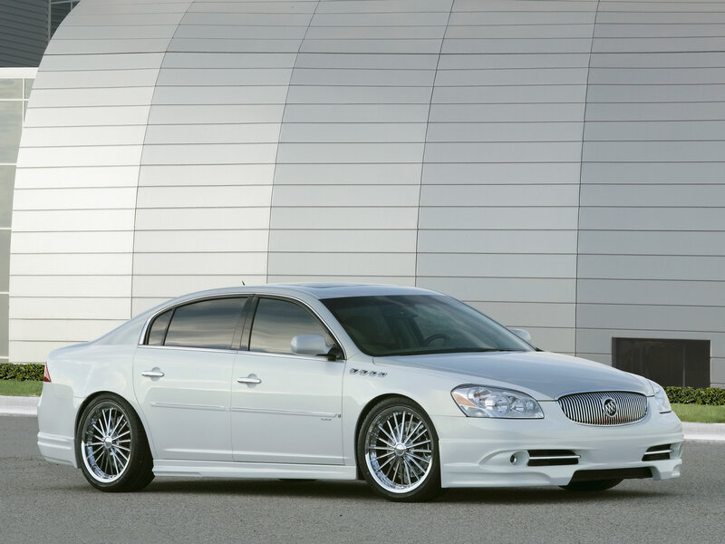 White Buick Lucerne sedan