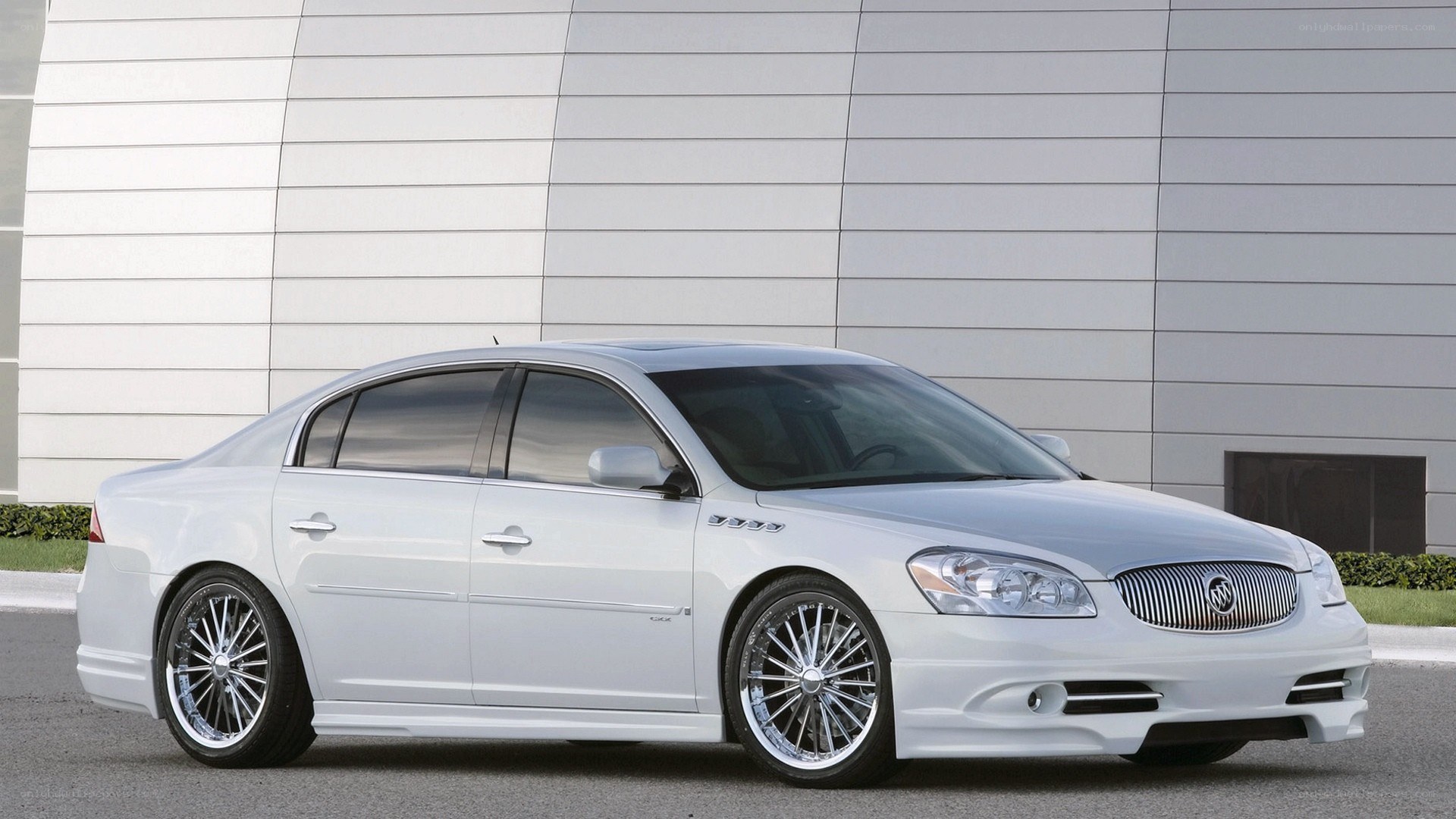 white buick lucerne sedan