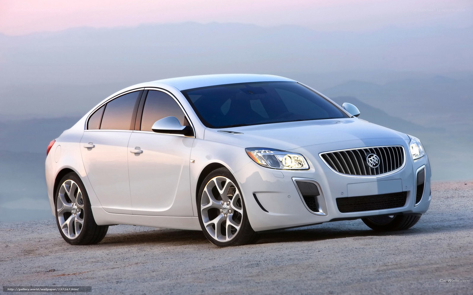 White Buick Regal sedan