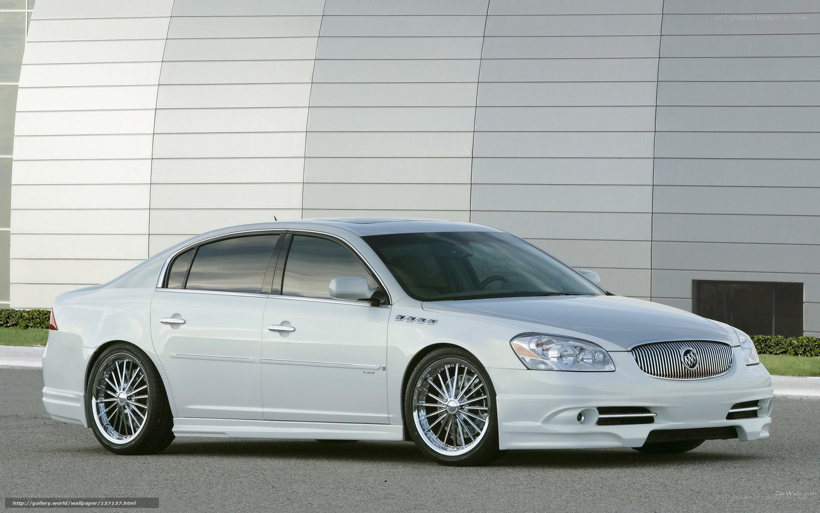 white buick sedan car