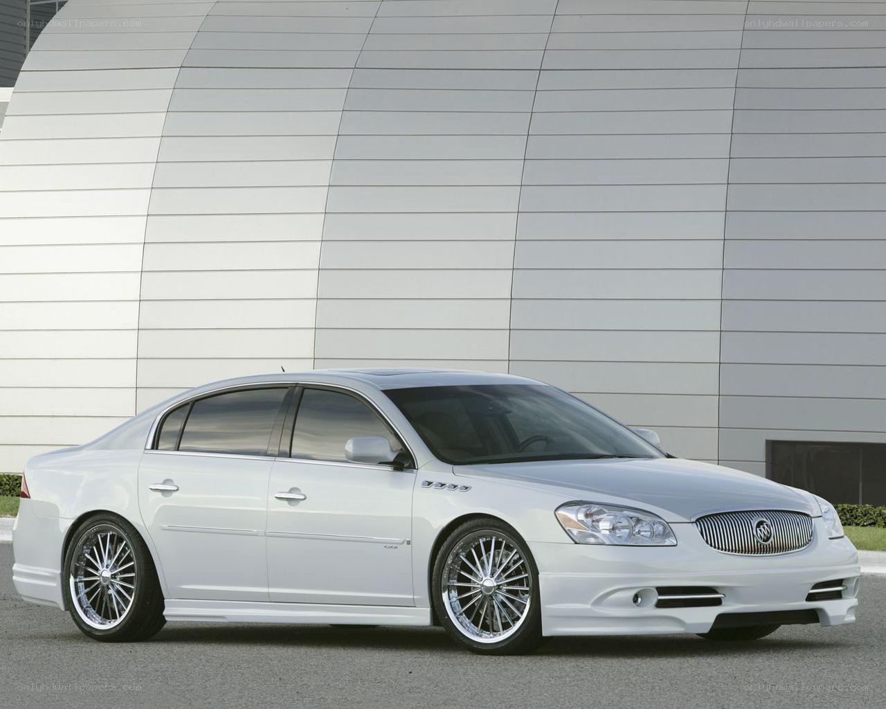 white buick sedan on display
