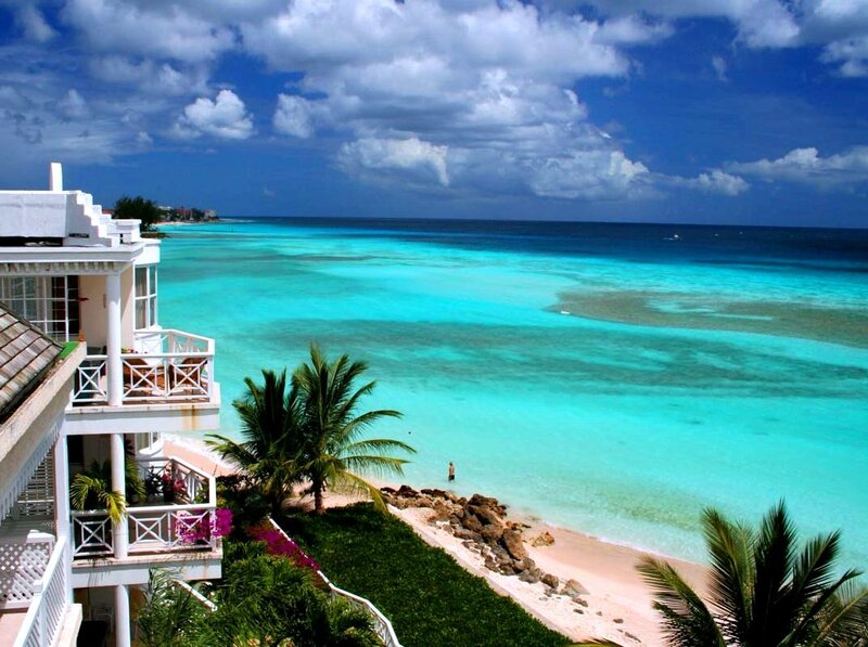 White Building by Beach