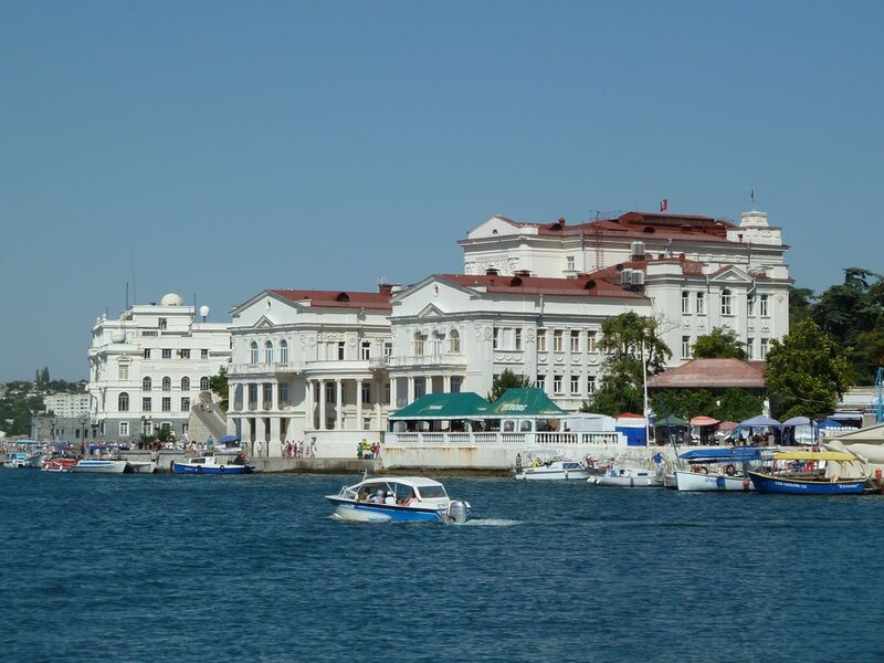 White Building by Water