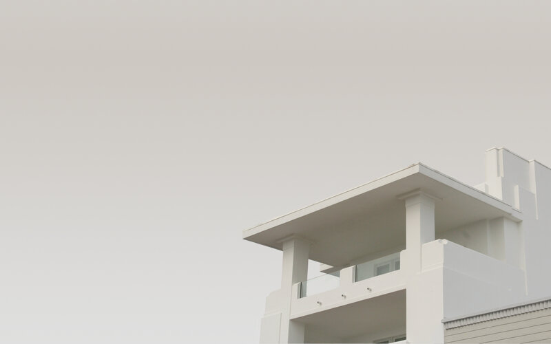 White Building Corner — Calm