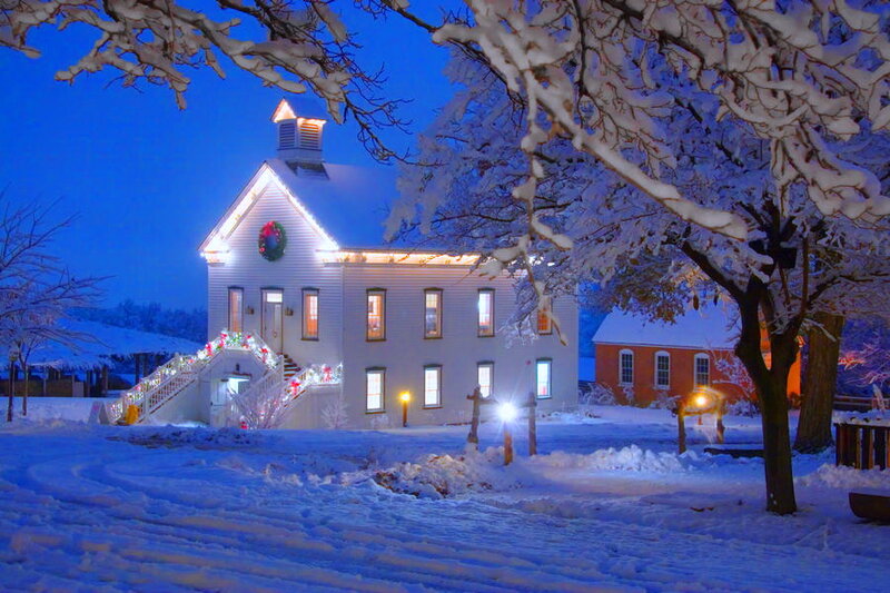 White Building in Snow