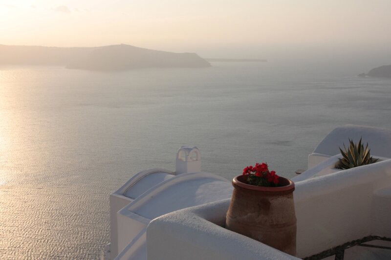 White Building Overlooking Sea — Serene
