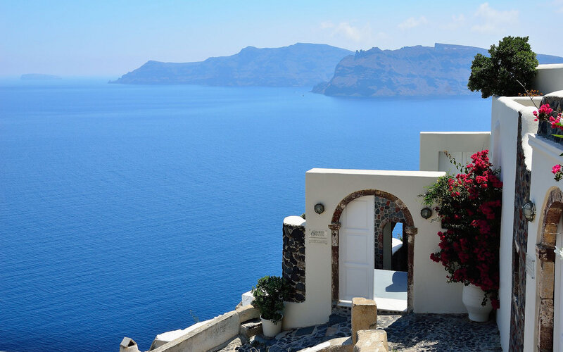 White Building Overlooking Sea