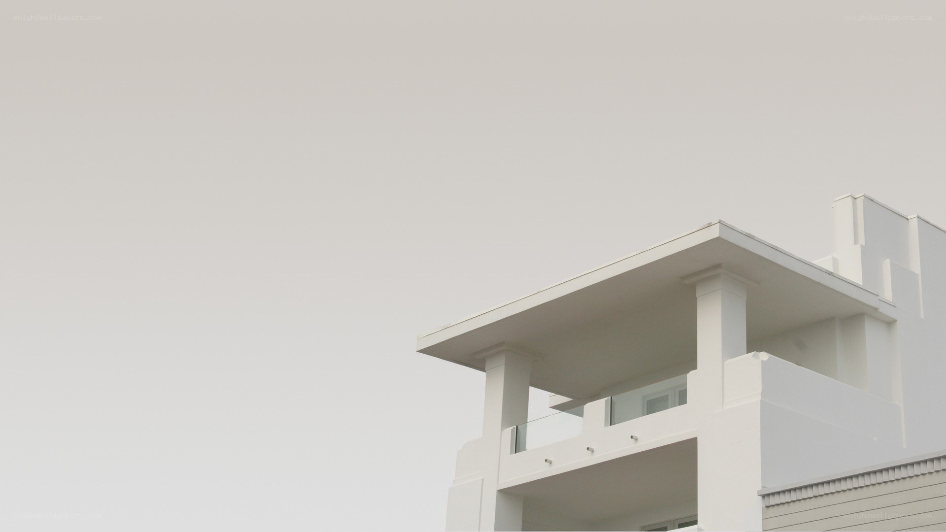 white building with balcony