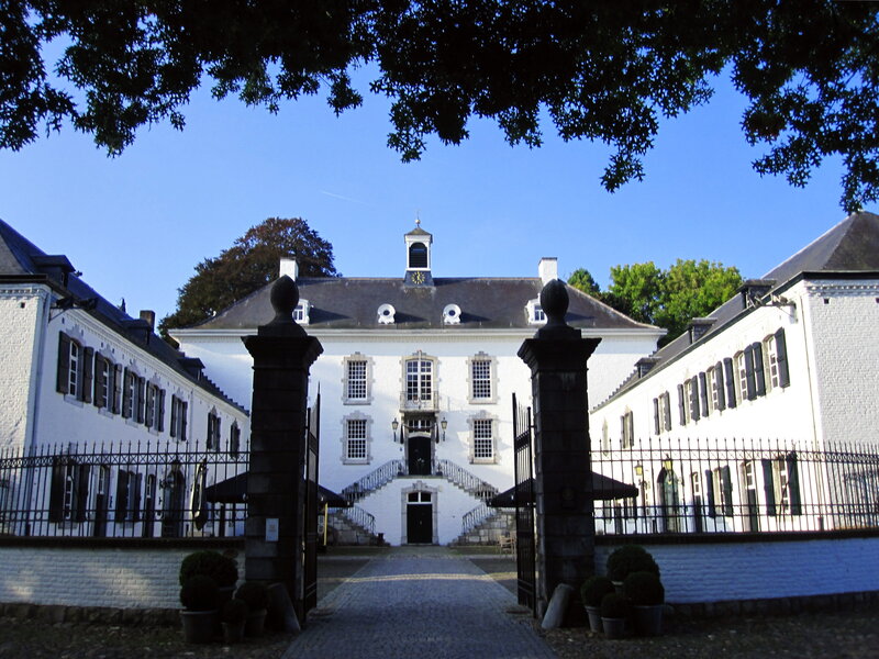 White Building with Gate