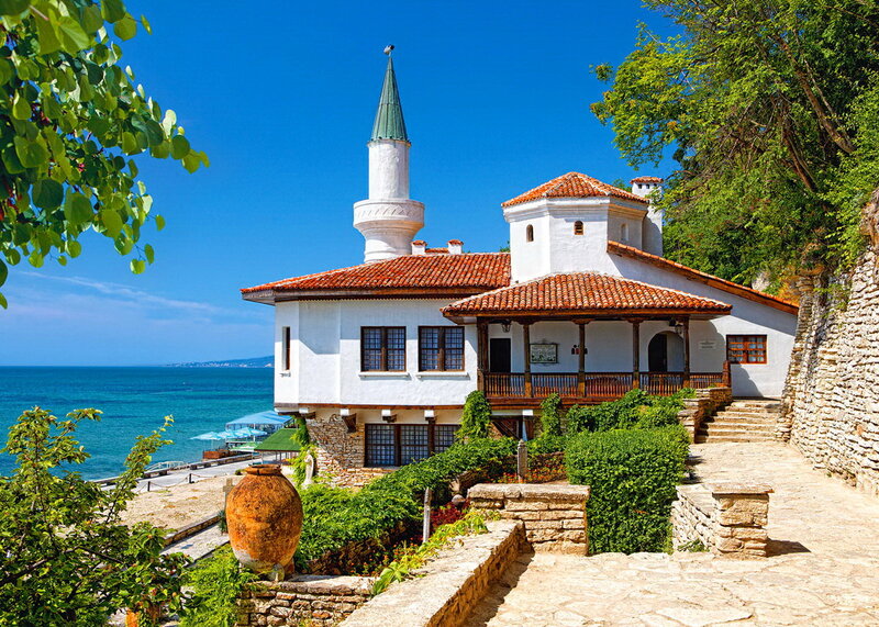 White Building with Minaret