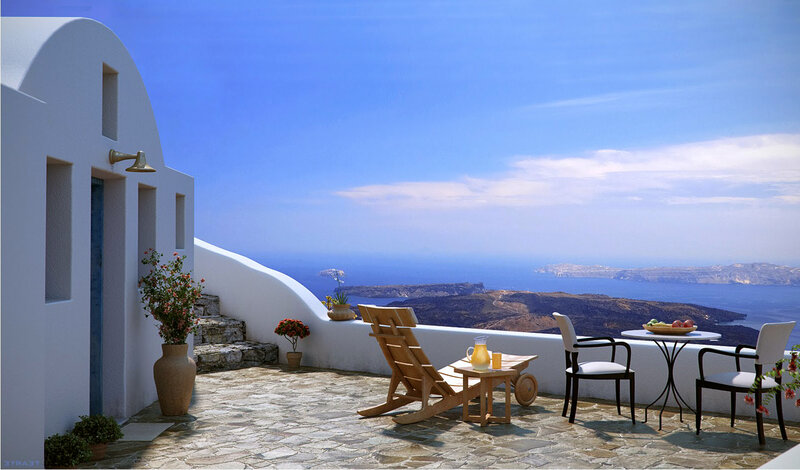 White Building with Ocean View