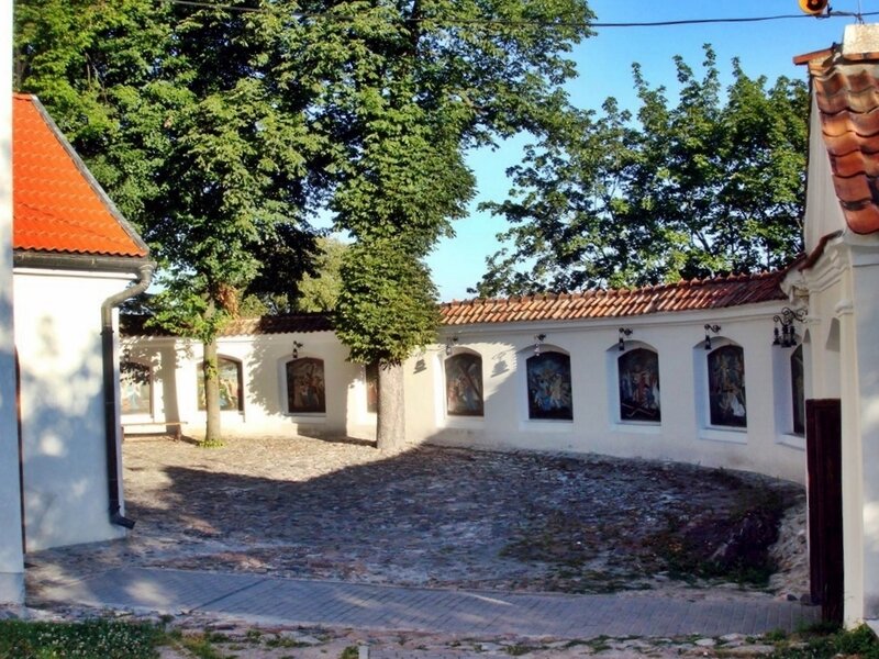 White Building with Paintings