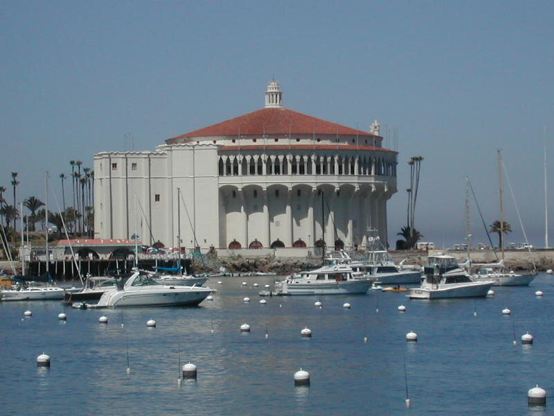 White Building with Red Roof — Blue