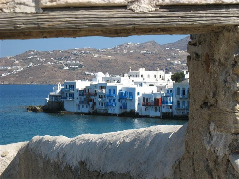 White Buildings by Sea — Blue, Serene, Afternoon