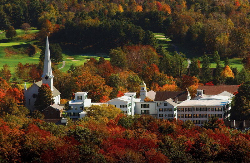 White Buildings in Autumn