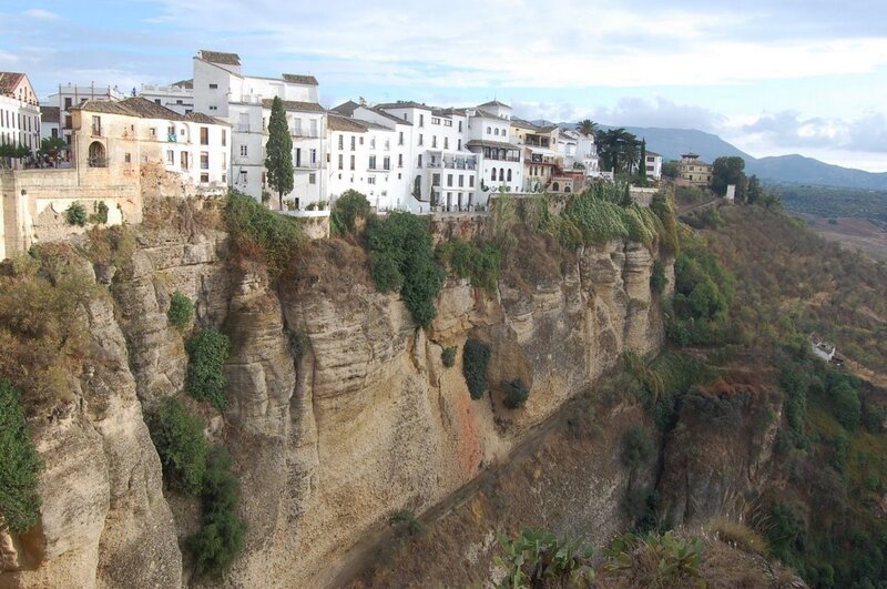 White Buildings on Cliff — Dramatic, Afternoon