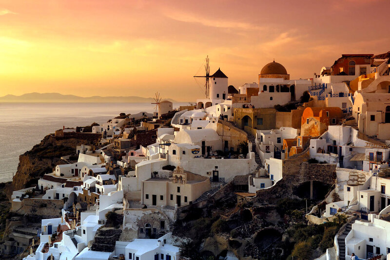 White Buildings on Cliff — Serene