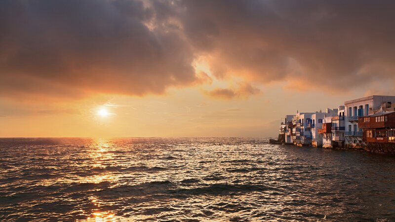 White Buildings on Coast — Orange