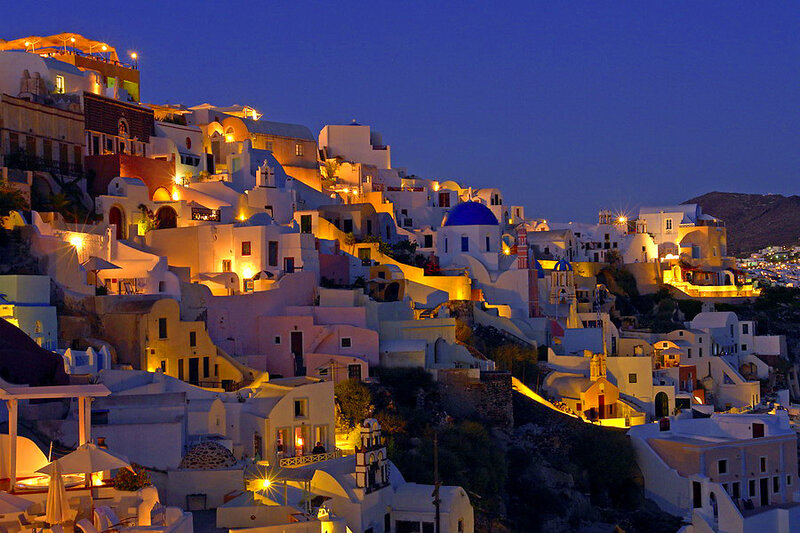 White Buildings on Hillside