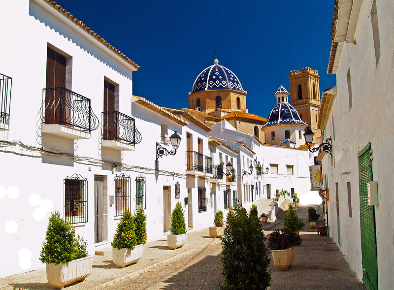 White Buildings with Domes