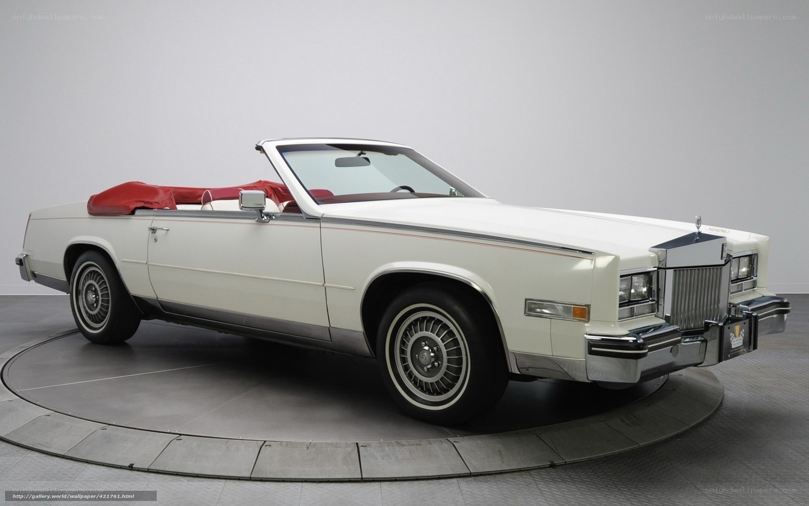 white cadillac convertible