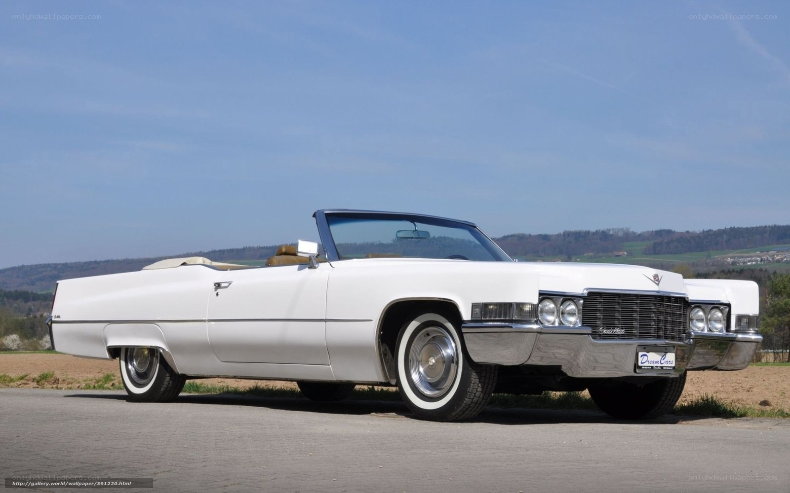 White Cadillac Convertible