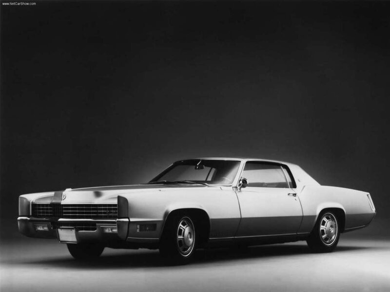 White Cadillac Coupe — Dramatic