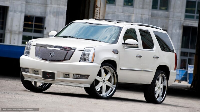 White Cadillac SUV — Neutral