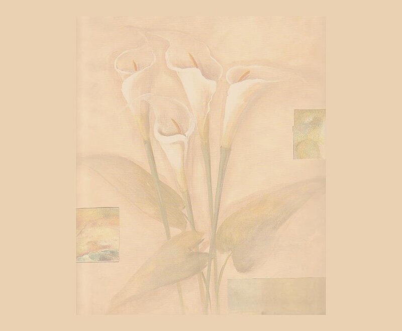 White calla lilies painting