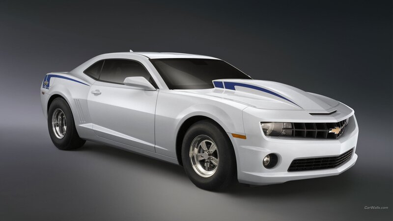 White Camaro Car — Dramatic, 3d Render