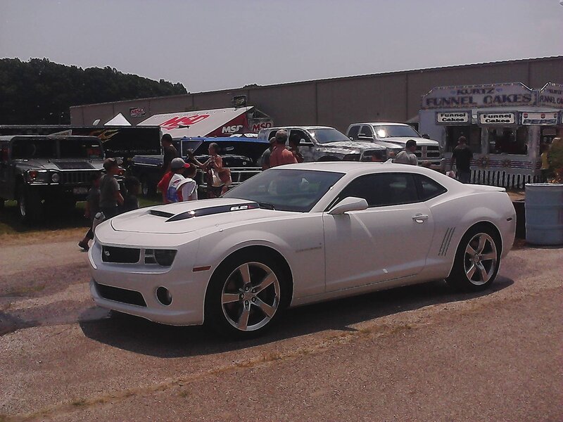 White Camaro Car — Outdoor