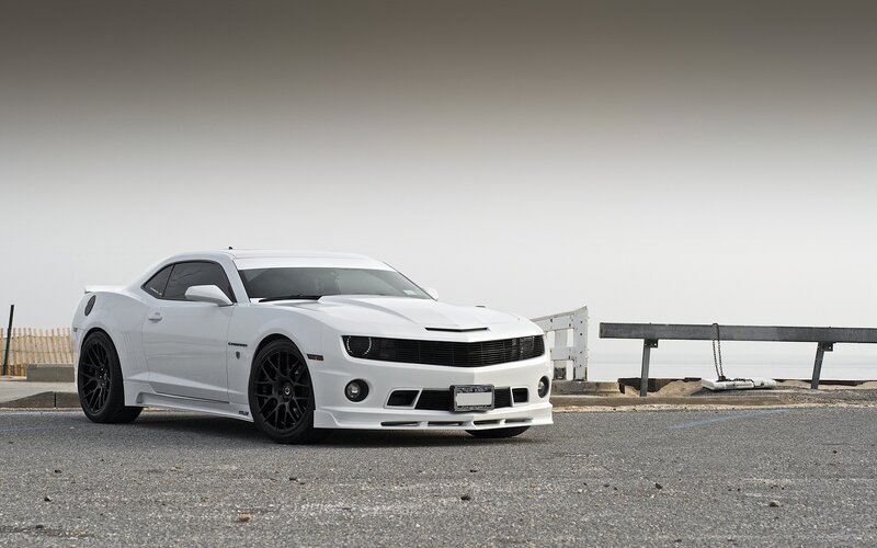 White Camaro Car — Photograph