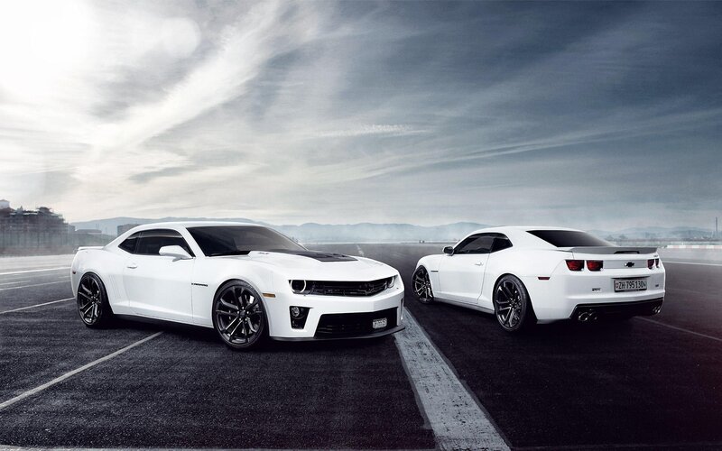White Camaro Cars