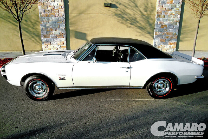 White Camaro Convertible — Calm, Afternoon