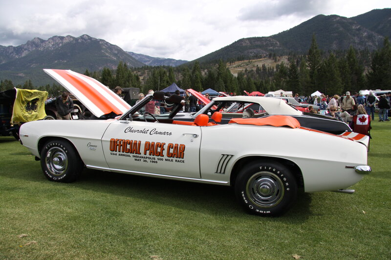 White Camaro Convertible — Outdoor