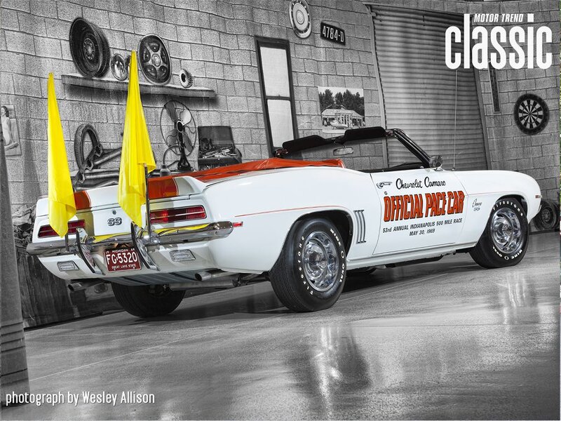 White Camaro Pace Car