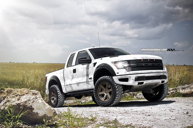 White Camouflage Truck — Dramatic