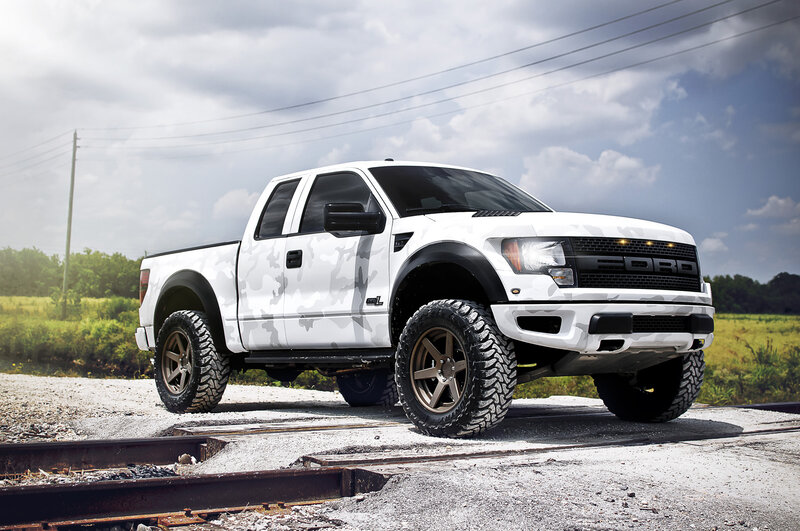 White Camouflage Truck