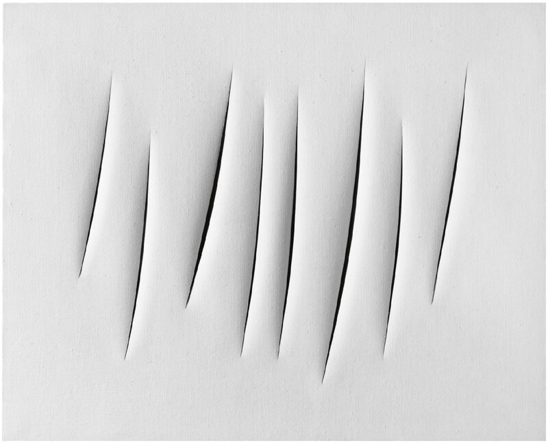 White Canvas with Cuts