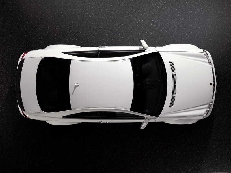 White Car from Top View — Minimalist