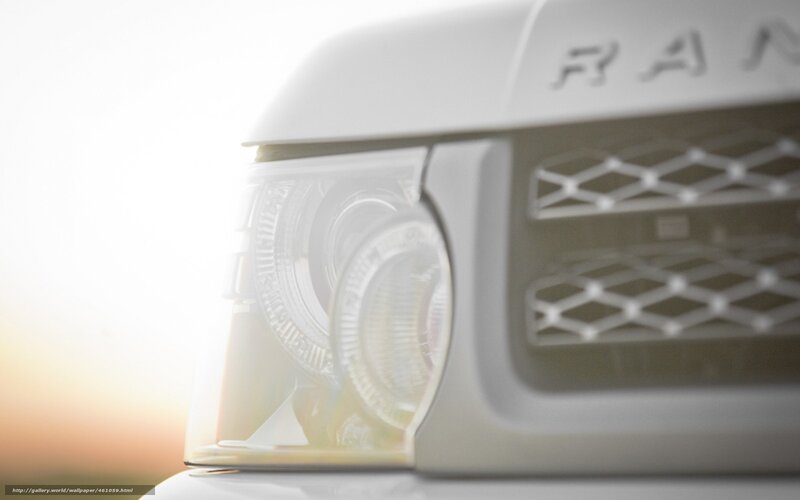 White Car Front Grille — Dramatic