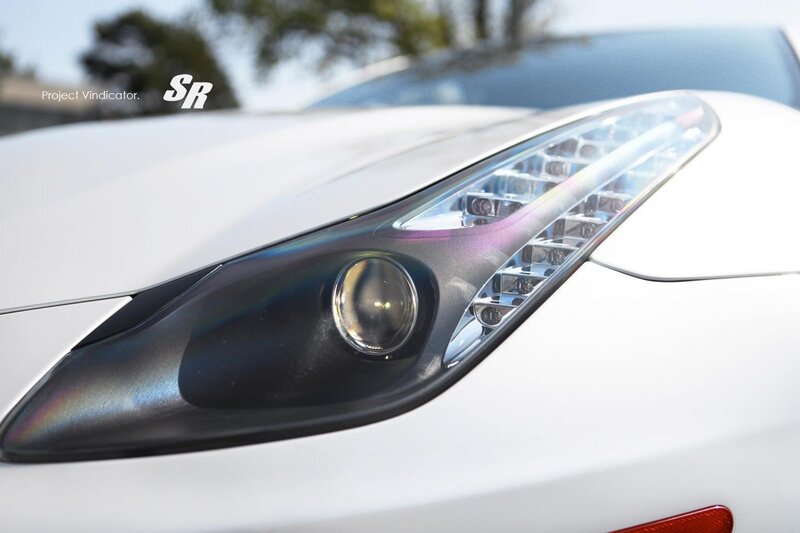 White Car Headlight — Neutral, Afternoon
